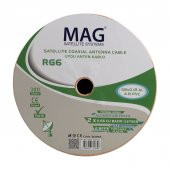 Mag Rg59 Fa Mini Dual Bitişik 48 Tel Çanak Anten Kablosu Lnb Uydu Cihazı Arası Anten Kablo 300 Metre - 3