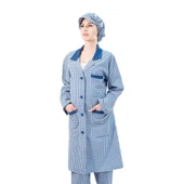 Şensel, Kadın Önlük, Mavi-Beyaz, Pötükare -94E243- İş Önlüğü - 2