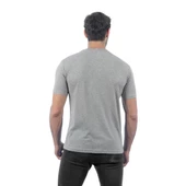 Sıfır Yaka Tişört, Gri -112E630- Bisiklet Yaka Tshirt, T-shirt - 2