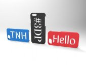 Özelleştirilebilir Stencil Yazı Tipi İphone Kılıfı Plastik Aparat - 1
