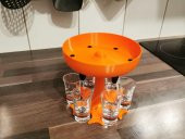 6 Atış Schnaps Dispenser Ve Taşıyıcı - Partiyi Hızlandırır) Plastik Aparat - 1