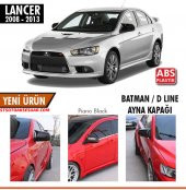 Mitsubishi Lancer 2008-2013 Uyumlu Batman Yarasa Ayna Kapağı Piano Black Abs Plastik - 5