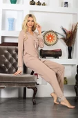 Sistina Bayan Vizon Penye Uzun Kollu Pijama Takımı 1630 - 1