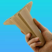 Sedir Lüks Mobilya Kanepe Tv Ünitesi Koltuk Ayağı 15 Cm Desenli Açık Ceviz Baza Ayakları (4 ADET) - 4