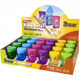 Brons Kalemtıraş Hazneli Kare 1 Paket (24 Adet) BR-572 - 1