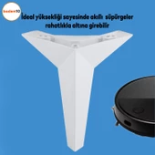 Kale Mobilya Ayağı 12'li Set Tv Ünitesi Konsol Koltuk Kanepe Destek 23 Cm Beyaz Ayakları thumbnail 2