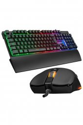 Rampage Km-Rx7 Fortuna Gökkuşağı Gaming Combo Q Gaming Klavye + 6400 Dpi Mouse - 1