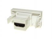 22.5x45 HDMI Dişi - Dişi Beyaz Priz Modülü thumbnail 1