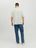 JACK JONES Erkek Kısa Kollu Desenli Gömlek 12233537 - 5