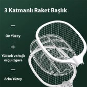 Coofbe 3 Katmanlı Yüksek Voltajlı 3000V  UV Işıklı Taşınabilir Sivrisinek Öldürücü Sivrisinek Kovucu - 3