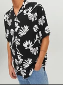 JACK JONES Çiçek Desenli Kısa Kollu Erkek Gömlek 12233536 - 4