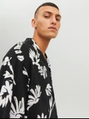 JACK JONES Çiçek Desenli Kısa Kollu Erkek Gömlek 12233536 - 6