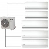 Airfel Duvar Tipi Multi Klima 42000 BTU 1 Dış + 5 İç Ünite 9+9+12+12+12 5LMX125N - 1