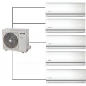 Airfel Duvar Tipi Multi Klima 42000 BTU 1 Dış Ünite + 5 İç Ünite 12+12+12+12+12 5LMX125N - 1