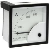 ECS Ampermetre 600-5A 72x72mm 2000V AC 50Hz - 1