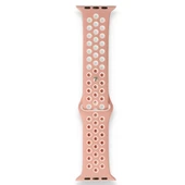Apple Watch 38-40mm Silikon Kayış - Pudra/Beyaz thumbnail 1