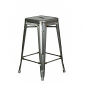 Vitale Tolix Bar Sandalyesi Antrasit 76 cm MS.SI134 - 1