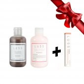 LUSS Collagen Shampoo Dökülme Önleyici ve LUSS Plant Keratin Maske 2li Set +Kaş Kirpik Serum Hediye - 1