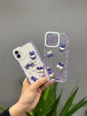 Iphone 14 Pro Max Uyumlu Sevimli Şeffaf Ayıcıklı Silikon Tasarım Kılıf - 1