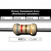 OEM 820 R (Ohm) Direnç 1/4 Watt (5 Adet) - 1