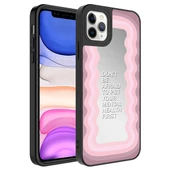 Apple iPhone 11 Pro Kılıf Aynalı Desenli Kamera Korumalı Parlak Zore Mirror Kılıf - 11