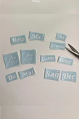 Damat Ayakkabısı Altı Komik Beyaz Etiket Sticker Düğün Şakası - 5