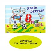 Çınar Uninote Resim defteri Dikişli Büyük Boy A4 20 Yaprak 1 Adet 20000 - 4