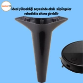 Aspen 12'li Set Mobilya Kanepe Koltuk Tv Ünitesi Ayağı Ayakları Destek 20 Cm Siyah Konsol - 2