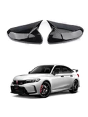 Hodan Civic 2022 Fe Kasa Araca Özel Batman Yarasa Ayna Kapağı Pianoblack - 1