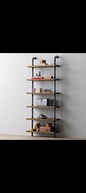 Dekoratif Duvara Borudan Raf - 1