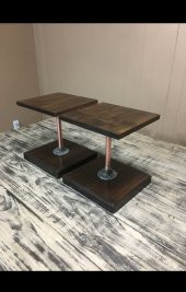 Dekoratif Borudan Sehpa 2li Set - 1