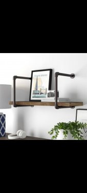 Dekoratif Borudan Duvara Raf - 2