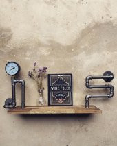 Dekoratif Duvara Borudan Raf - 1