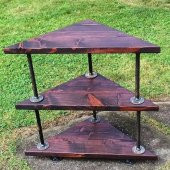 Dekoratif Borudan Köşe Sehpa - 1