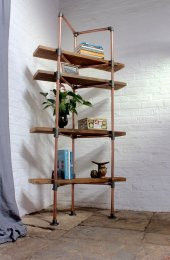 Dekoratif Borudan Köşe Raf - 2