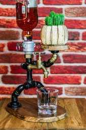 Dekoratif Borudan Alkol Standı - 1