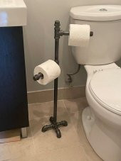 Dekoratif Borudan Tuvalet Kağıdı Askılık - 1