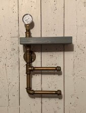 Dekoratif Borudan Tuvalet Kağıdı Askılık - 1