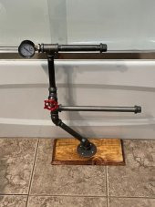 Dekoratif Borudan Tuvalet Kağıdı Askılık - 1