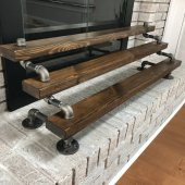 Dekoratif Borudan Ayakkabılık ve Raf  75 cm - 2