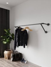 Dekoratif Borudan Askılık 300 cm - 1