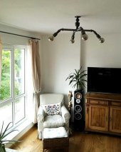 Dekoratif Borudan Tavana Aydınlatma Lambader - 1