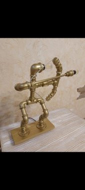 Dekoratif Borudan Masaüstü Aydınlatma Lambader - 1