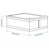 IKEA Skubb Saklama Kutusu - Hurç - 44x55x19 cm - Gri - 4
