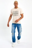 Süperlife Erkek  Bisiklet Yaka Regular Fit Baskılı Tişort SPR23ts305 - 6