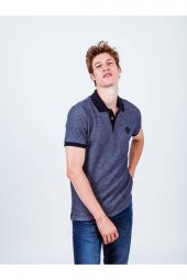 Fenerbahçe Orijinal Diagonal Desen Polo Yaka T-Shirt Hediyelik Ahşap Kutulu - 2