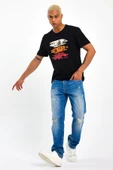 Süperlife Erkek Bisiklet Yaka Regular Fit Baskılı Tişort SPR23ts302 - 3