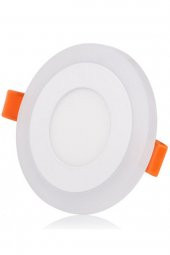 2 Adet Hero Çift Renkli Led Panel 6+3 Watt Mavi - Beyaz İki Renkli Tavan Spot Lambası - 3