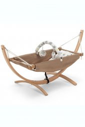 Wellgro Ahşap Bebek Hamağı-Kahve - 2