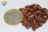 Delikli Yıldız Taşı Kahverengi Mini Boy 50 adet - 1
